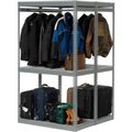 Global Equipment Boltless Luggage Garment Combo Rack - 48"W x 48"D x 84"H 796548